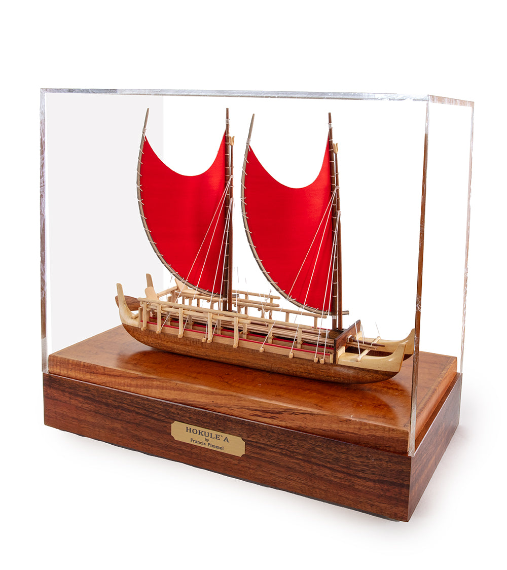 Koa 12”L Canoe “Hokulea”  by Francis Pimmel