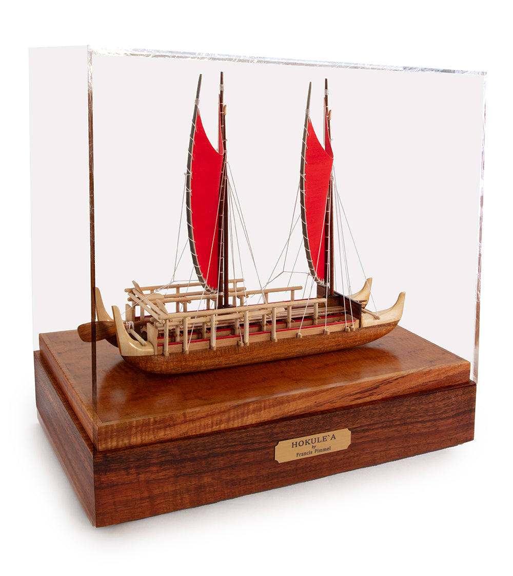 Koa 12”L Canoe “Hokulea”  by Francis Pimmel