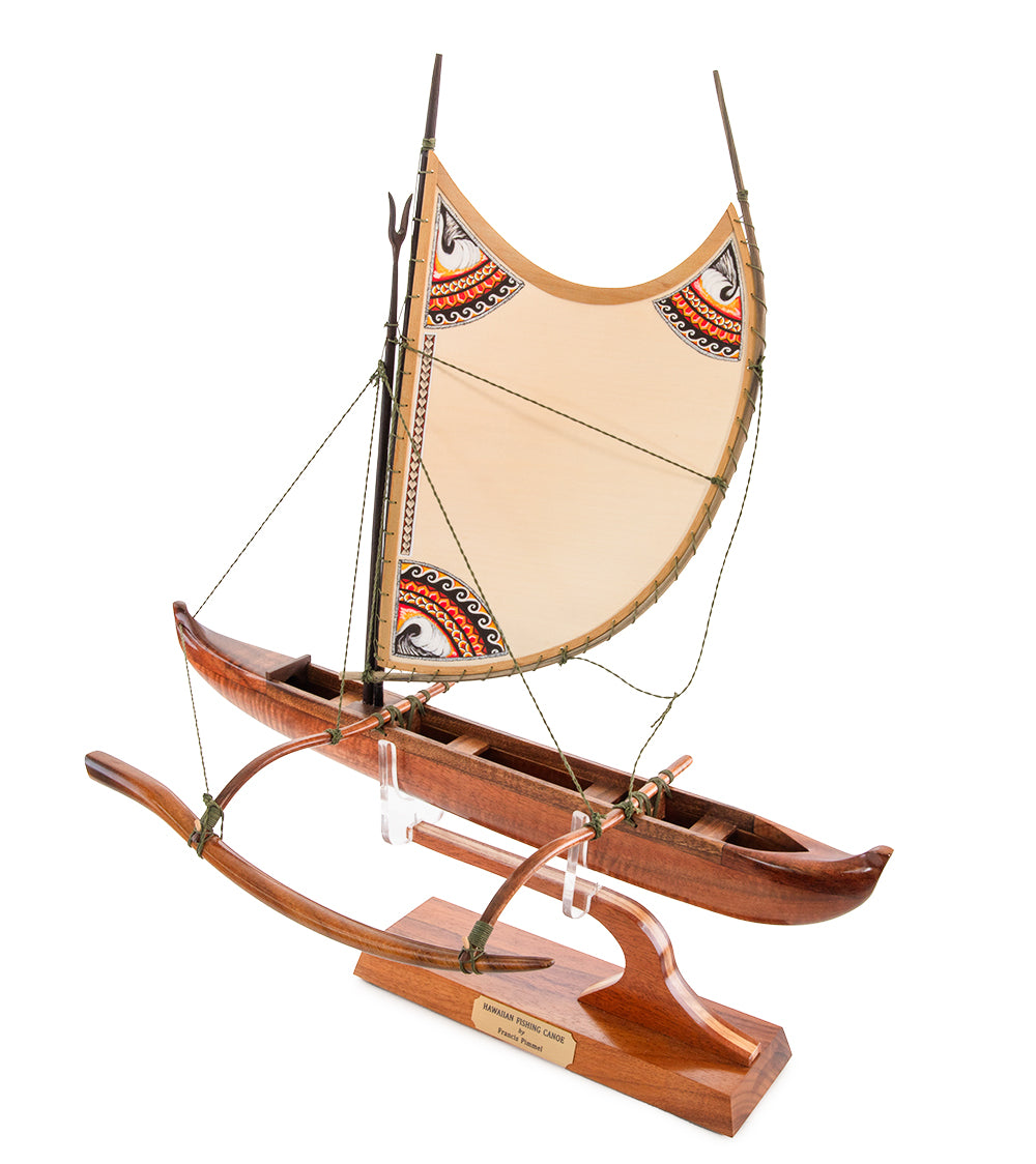Koa 18" Canoe "Opelu Poly" by Francis Pimmel