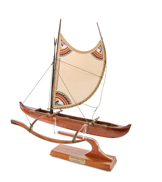 Koa 18" Canoe "Opelu Poly" by Francis Pimmel