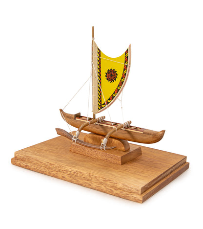 Koa 6”L Canoe “Hawaiian Fishing Canoe"  by Francis Pimmel