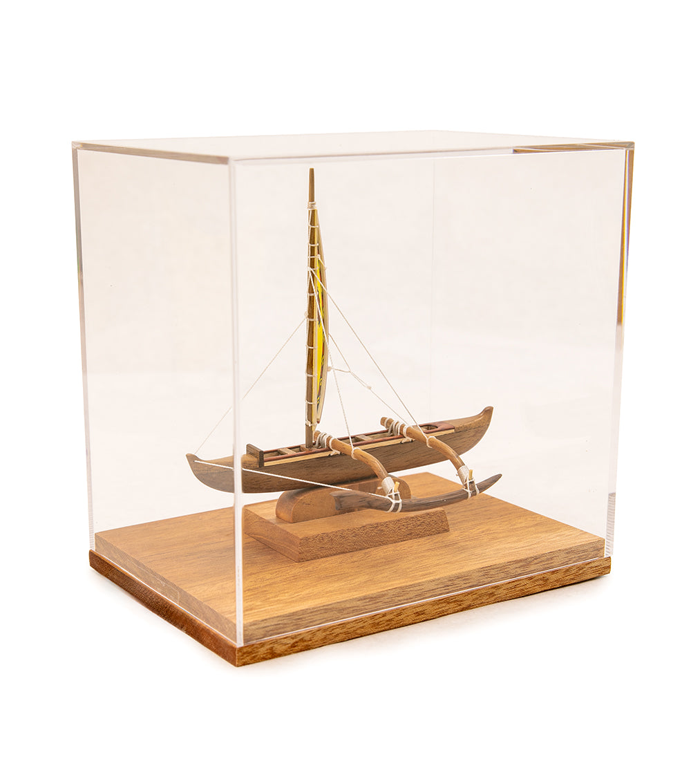 Koa 6”L Canoe “Hawaiian Fishing Canoe"  by Francis Pimmel