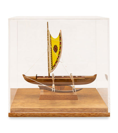 Koa 6”L Canoe “Hawaiian Fishing Canoe"  by Francis Pimmel