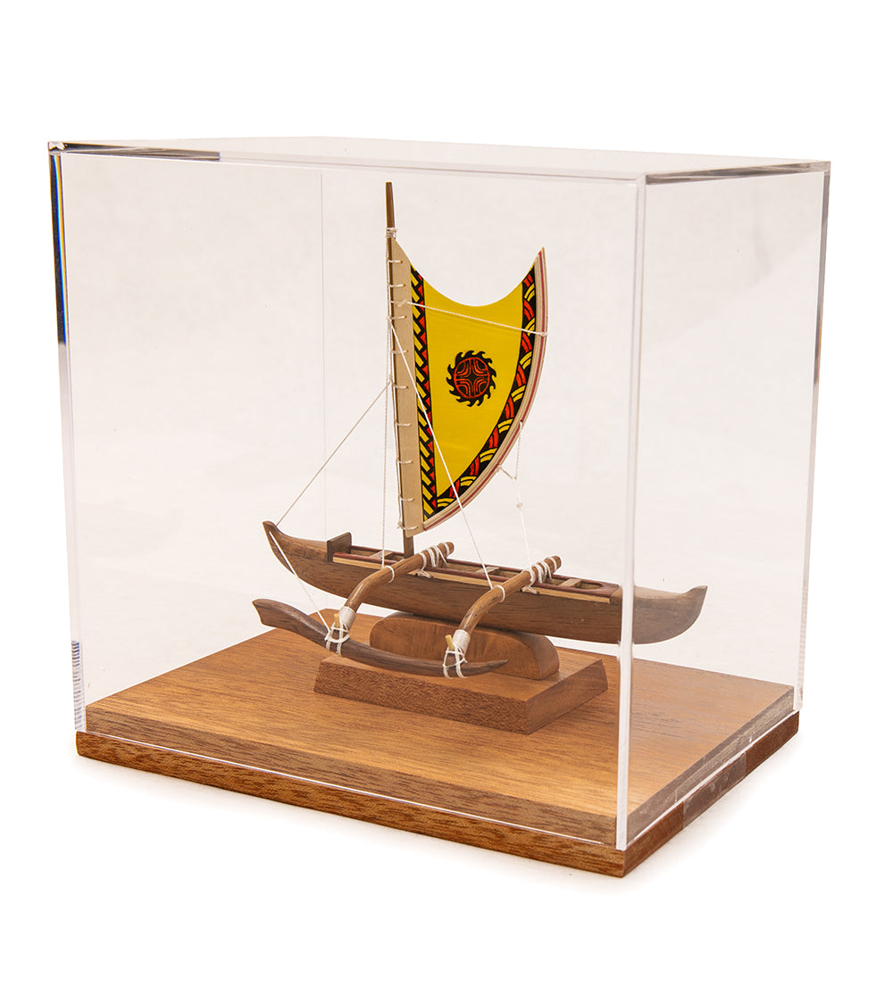 Koa 6”L Canoe “Hawaiian Fishing Canoe"  by Francis Pimmel