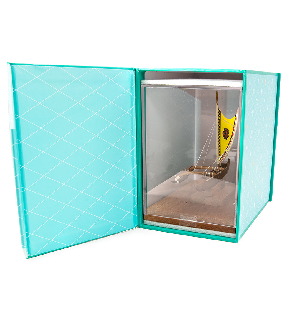 Koa 6”L Canoe “Hawaiian Fishing Canoe"  by Francis Pimmel