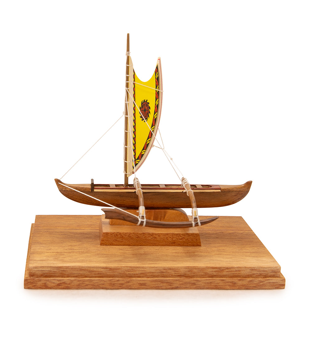 Koa 6”L Canoe “Hawaiian Fishing Canoe"  by Francis Pimmel