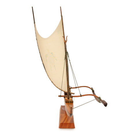 Koa 18" Canoe "Opelu Honu" by Francis Pimmel