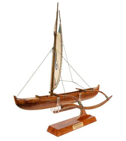 Koa 18" Canoe "Opelu Seahorse" by Francis Pimmel
