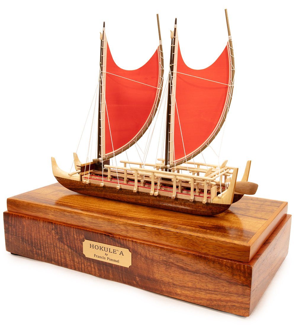 Canoa Koa 12”L “Hokulea” de Francis Pimmel