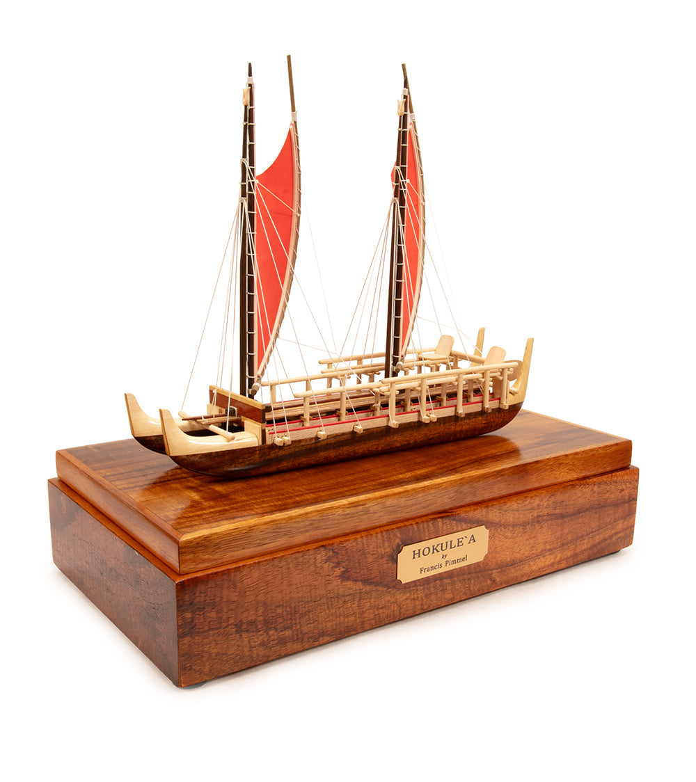 Canoa Koa 12”L “Hokulea” de Francis Pimmel