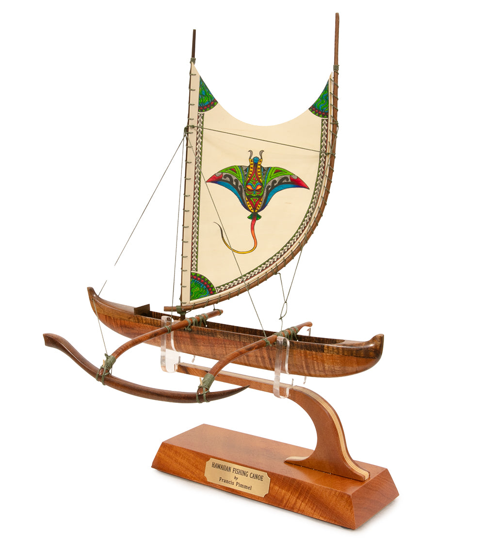 Canoa Koa 18" "Opelu Honu" de Francis Pimmel