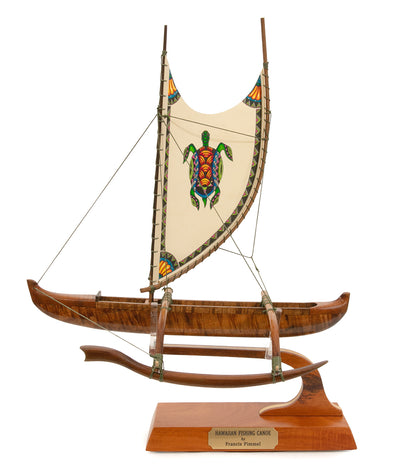 Canoa Koa 18" "Opelu Honu" de Francis Pimmel