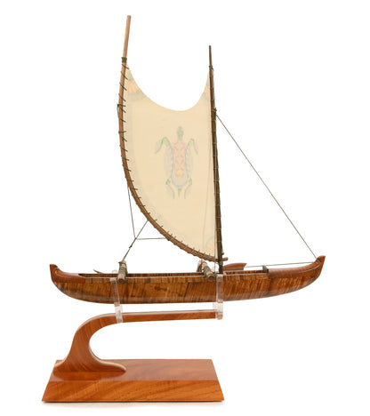 Canoa Koa 18" "Opelu Honu" de Francis Pimmel