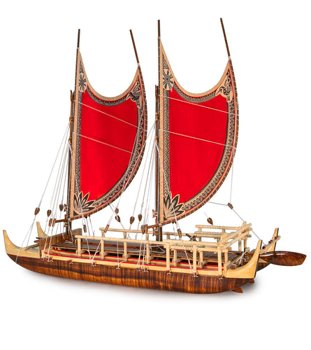 Koa 28”L Canoe “Hokulea”  by Francis Pimmel