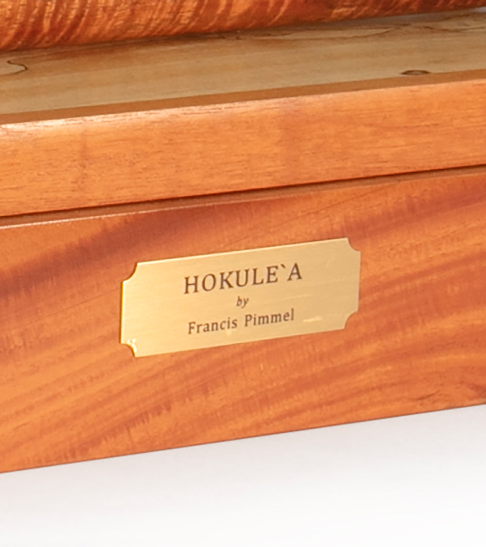 Koa 28”L Canoe “Hokulea”  by Francis Pimmel