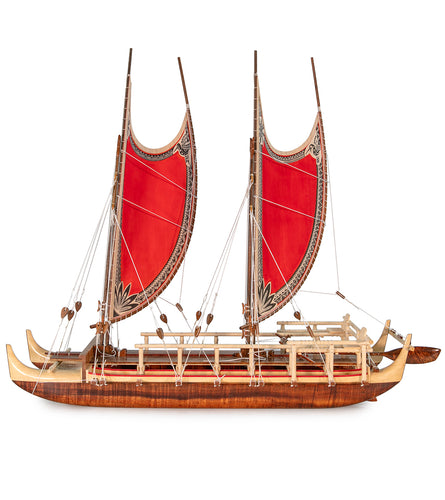 Koa 28”L Canoe “Hokulea”  by Francis Pimmel