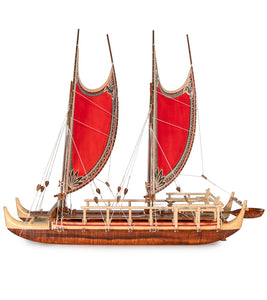 Koa 28”L Canoe “Hokulea”  by Francis Pimmel