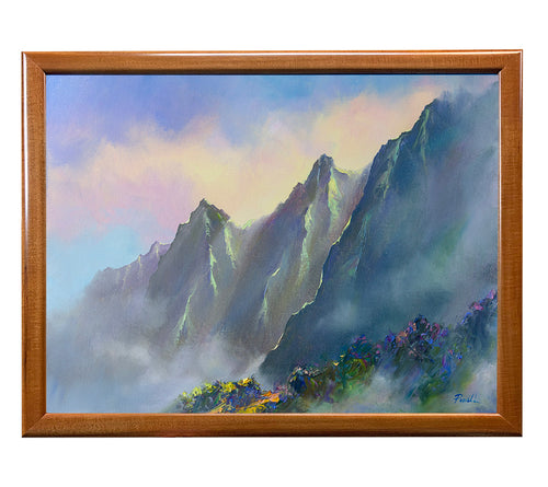 Original Painting: Afternoon Light 5/23 by Michael Powell in Koa Frame