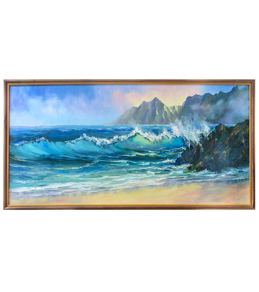 Original Painting "Windward Surf Late Afternoon 2/2024" by Michael Powell