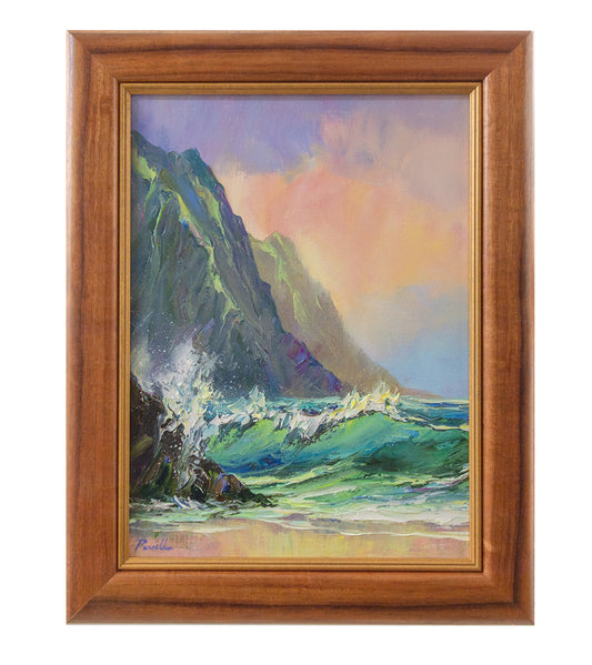 Original Painting "Sunlit Surf" by Michael Powell 12x18