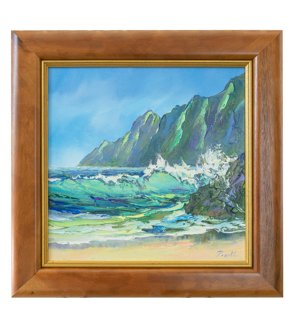 オリジナル絵画：マイケル・パウエル作「Windward Morning 3/25」コアフレーム12x12