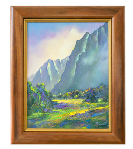 Original Painting: Haiku Spring 3/25 by Michael Powell in Koa Frame 11x14