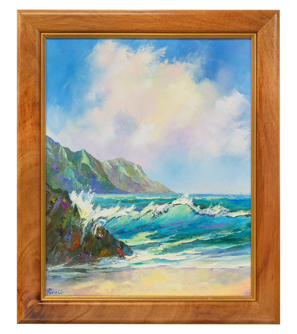 Original Painting: Dawn Ehu Kai 8/26 by Michael Powell 16x20