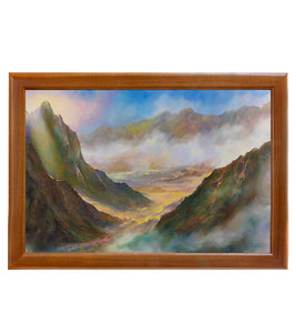 Original Painting:Haleakala, Maui 4/23 by Michael Powell