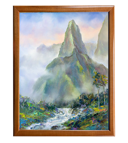 Original Painting: Iao Valley by Michael Powell supporting Maui fire relief efforts
