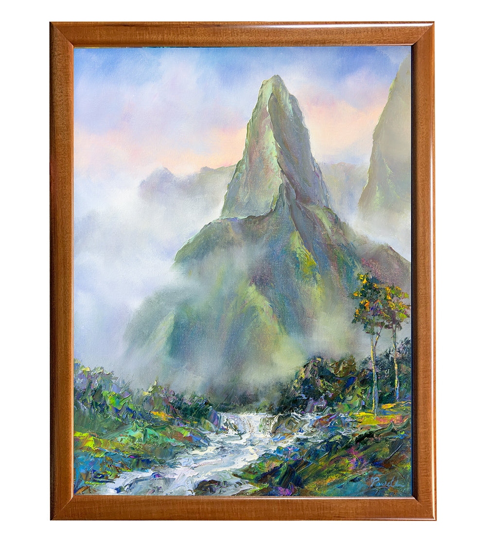Original Painting: Iao Valley by Michael Powell supporting Maui fire relief efforts