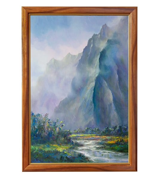 Original Painting "Ko'olau Soft Rain 06/2023" by Michael Powell 24x36