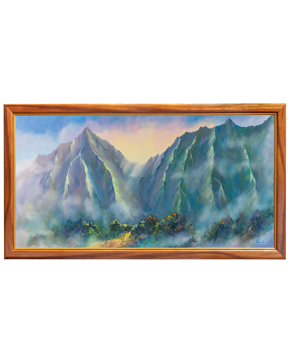 Original Painting "Pali Afternoon Light 05/2023" by Michael Powell 48x24