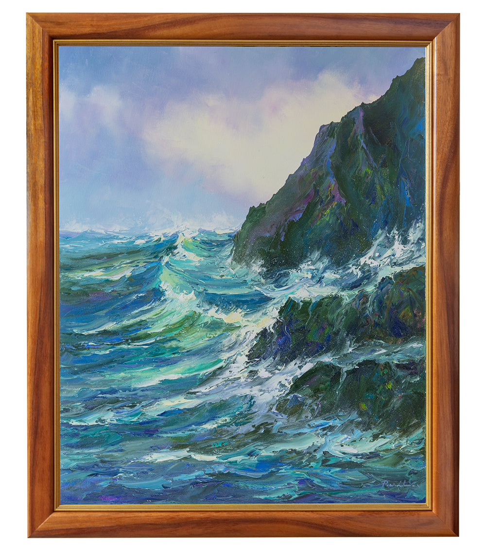 Pintura original "South Shore 08/2023" de Michael Powell 24x30