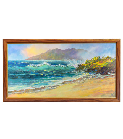 Original Painting "Wailea Maui 12/2023" by Michael Powell 48x24
