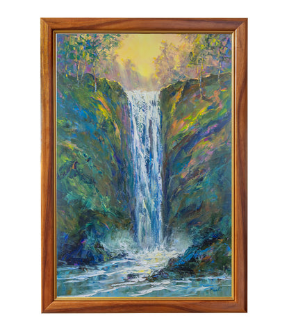 Original Painting "Waterfall 12/2023" by Michael Powell 24x36