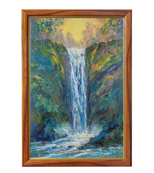 Original Painting "Waterfall 12/2023" by Michael Powell 24x36
