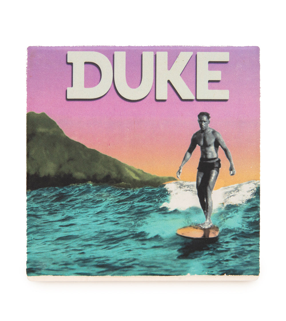 Duke Sandstone Coaster – Surfing at Diamond Head