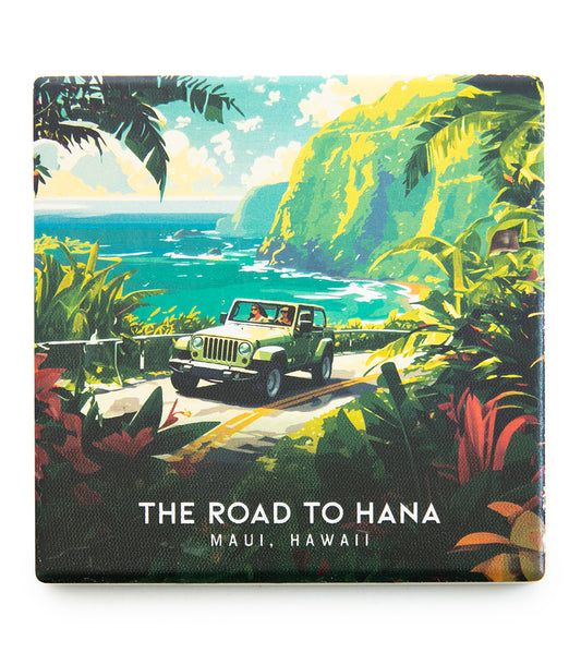 「Road to Hana」トラベルアートコースター