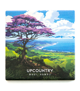 "Upcountry" Travel Art Coaster