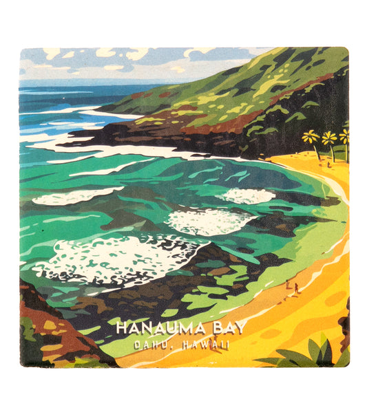 "Hanauma Bay" Travel Art Coaster