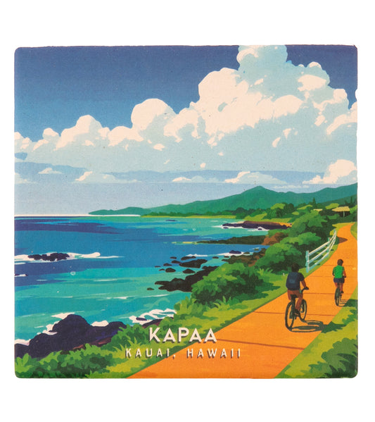 "Kapaa" Travel Art Coaster