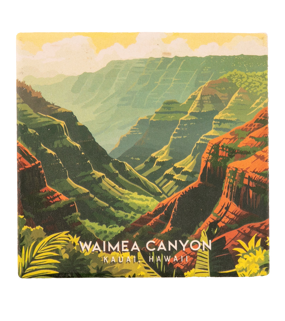 "Waimea Canyon" Travel Art Coaster