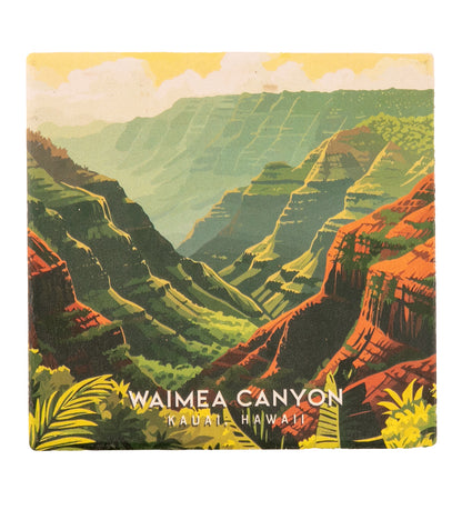 "Waimea Canyon" Travel Art Coaster