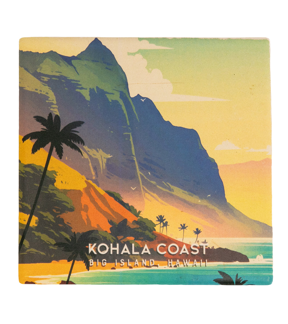 "Kohala Coast" Travel Art Coaster