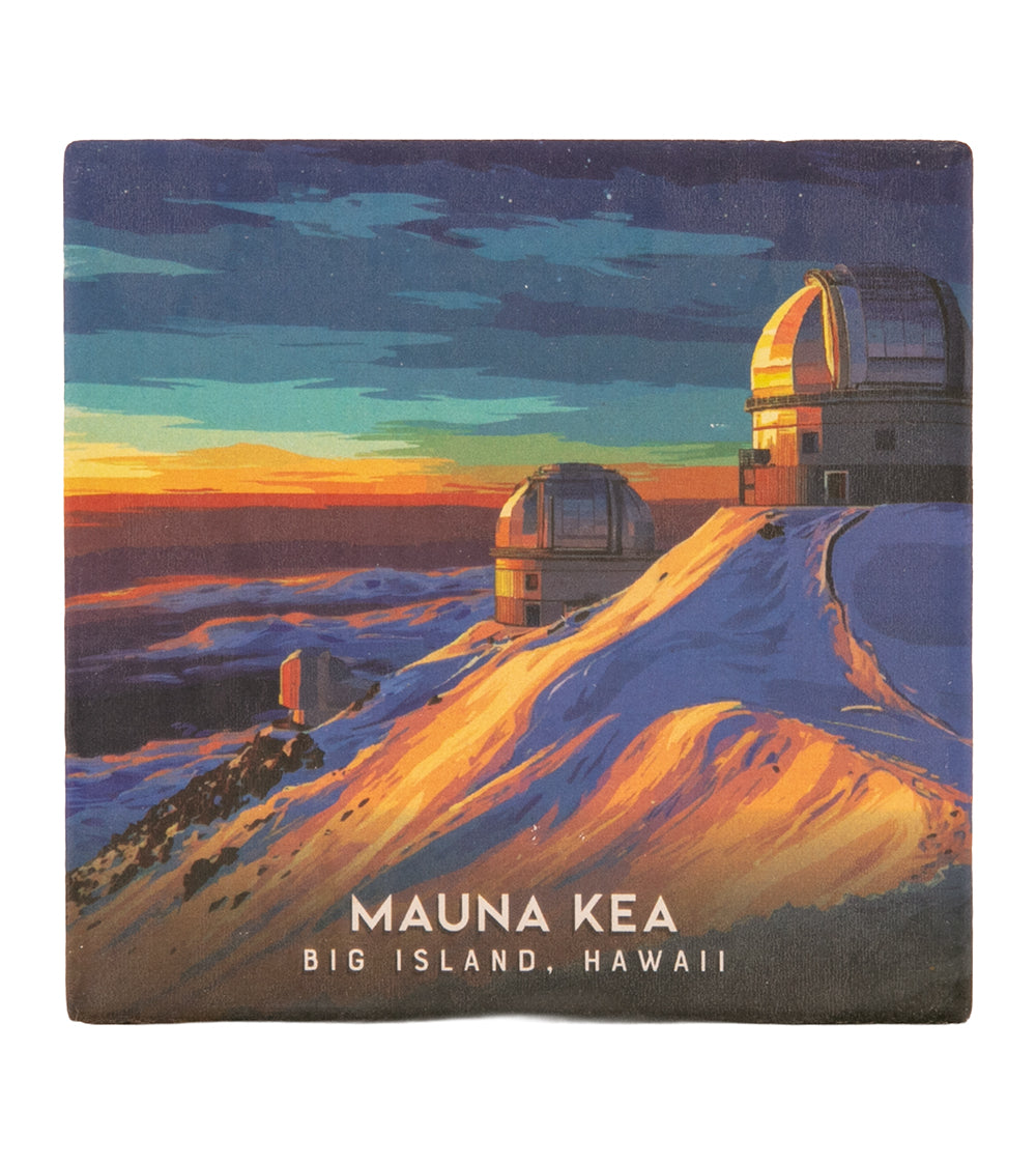 "Mauna Keat" Travel Art Coaster