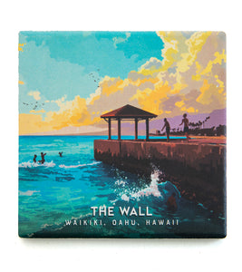 "The Wall" Travel Art Coaster