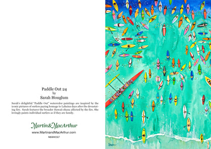 Greeting Card "Paddle Out #24" by Sarah Houglum