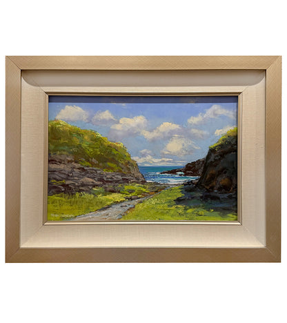 Original Pastel Painting "Path to Sea" by Michael Clements 18 x 12