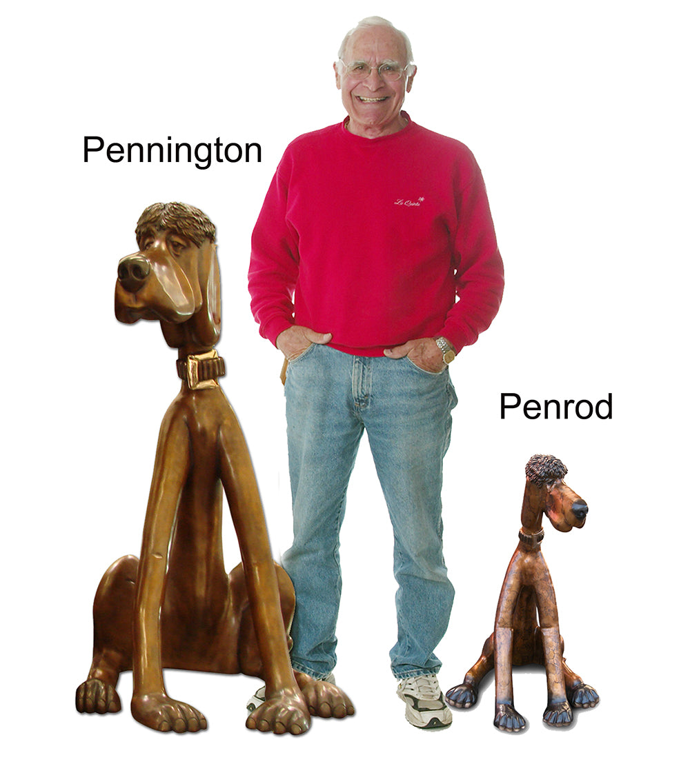 Bronze Sculpture "Penrod" by Marty Goldstein