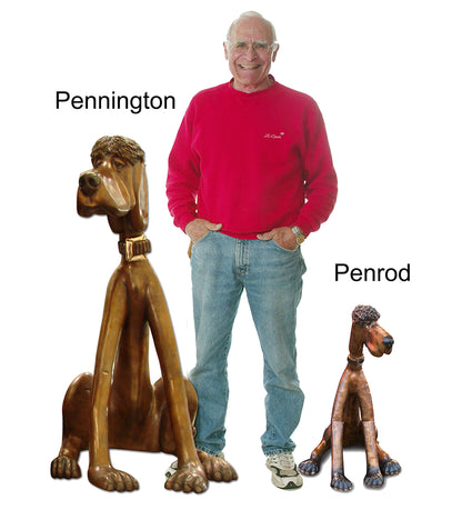 Bronze Sculpture "Penrod" by Marty Goldstein
